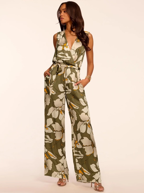 Ramy Brook Pants - NWT Ramy Brook Hollie V-Neck Wide Leg Jumpsuit Size S